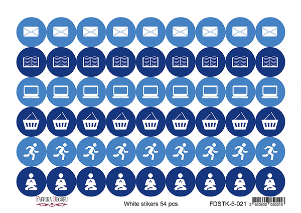 Set of stickers for journaling and planners #5-021