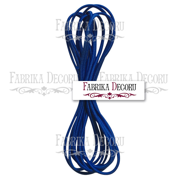 Elastic round cord, color Ultramarine