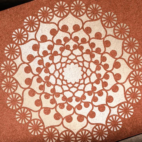 Stencil reusable, 15x20cm Openwork napkin, #401 - foto 1