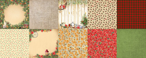 Double-sided scrapbooking paper set Our warm Christmas 8"x8", 10 sheets - foto 0