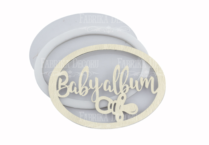  Заготовка для шейкера Baby album 9.3x6.8 см color_Milk