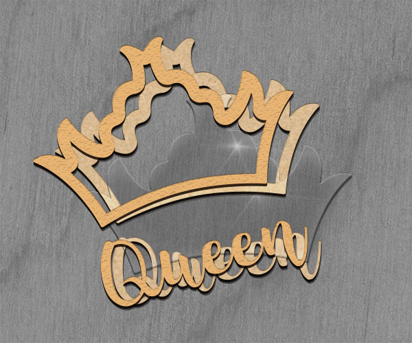 Mega shaker dimension set, 15cm x 15cm, Figured frame Queen's Crown - foto 3