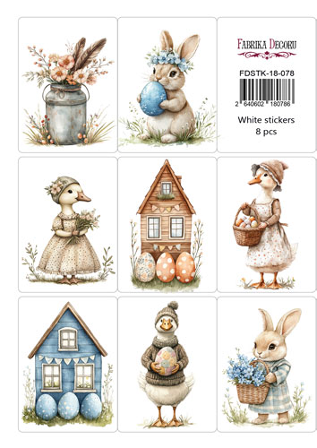 набор наклеек (стикеров) для упаковки и журналинга #18-078