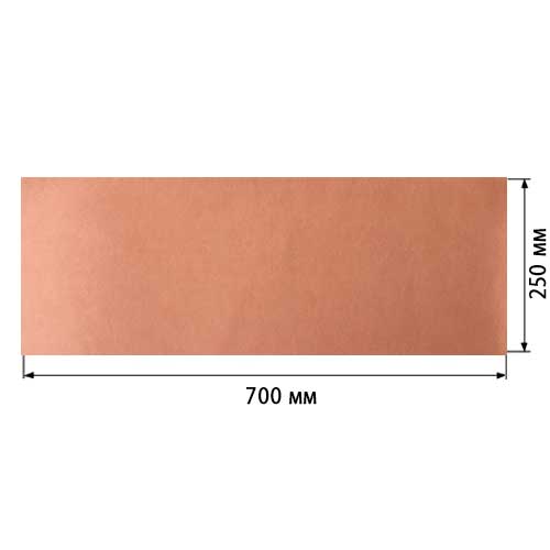Відріз шкірзаму Peach, розмір 70см х 25см - фото 0