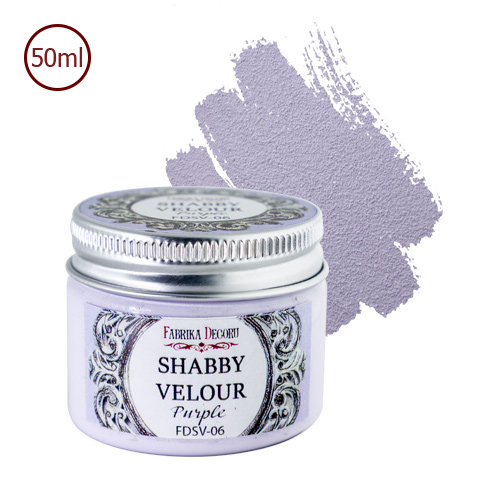 Shabby velour paint Purple