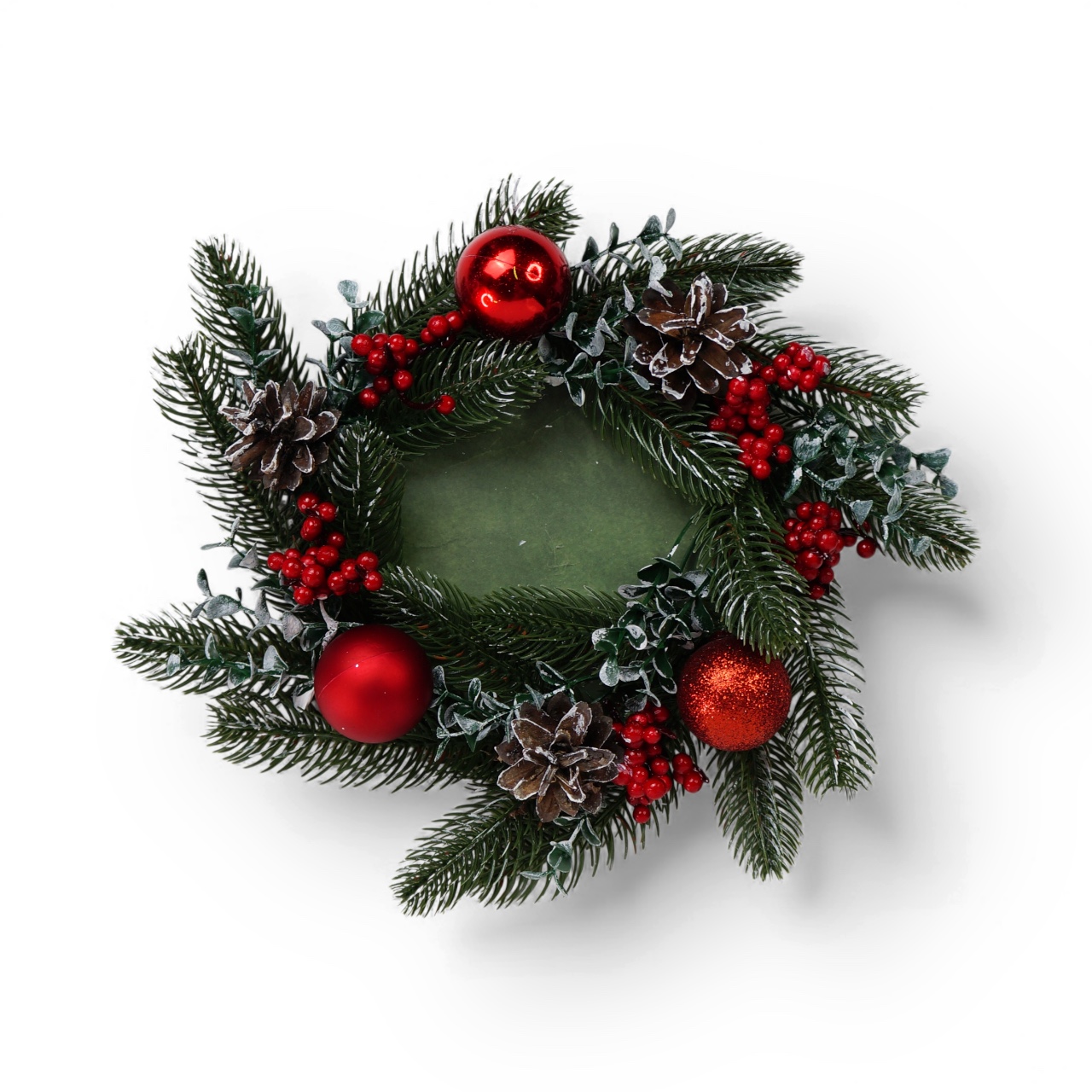 Floristische Komposition "Strahlende Weihnachten", 250 x 250 x 70 mm - foto 1  - Fabrika Decoru