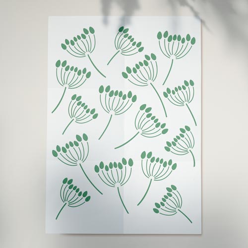 Stencil for crafts 15x20cm "Dill background" #156 - foto 0