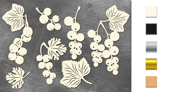 Spanplatten-Set Summer Botanical Diary #700 - Fabrika Decoru