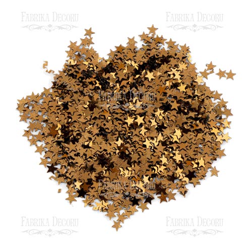 Sequins Stars mini, brown metallic, #024 - foto 0