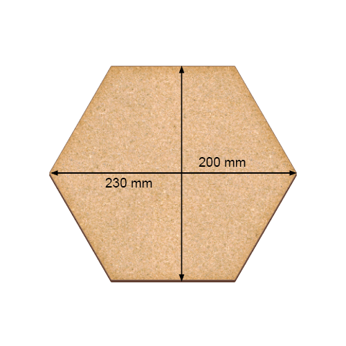 Art board Hexagon, 23cm х 20cm - foto 1