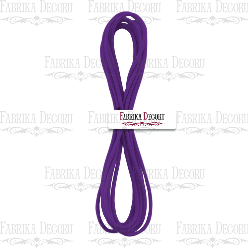 Elastyczny sznurek okrągły, kolor fioletowy - Fabrika Decoru