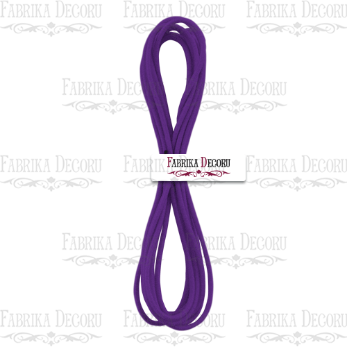 Elastic round cord, color Violet