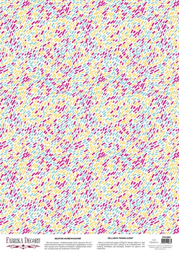 Deco vellum colored sheet Confetti, A3 (11,7" х 16,5")