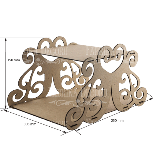 Cupcake stand "Rectangle openwork" #090 - foto 1