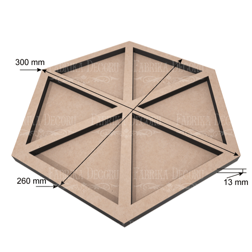 Mixbox Hexagon, 26х30sm - foto 1  - Fabrika Decoru