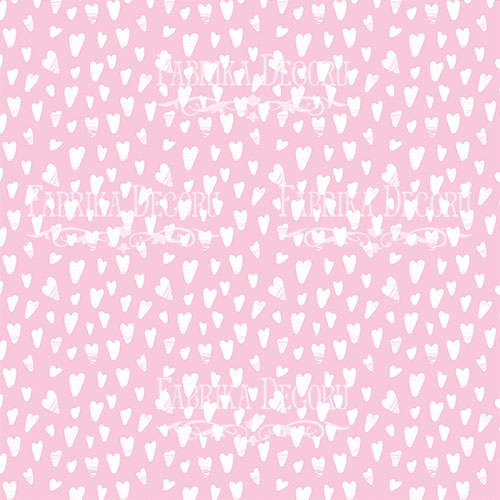лист двусторонней бумаги для скрапбукинга scandi baby girl #21-01 30,5х30,5 см
