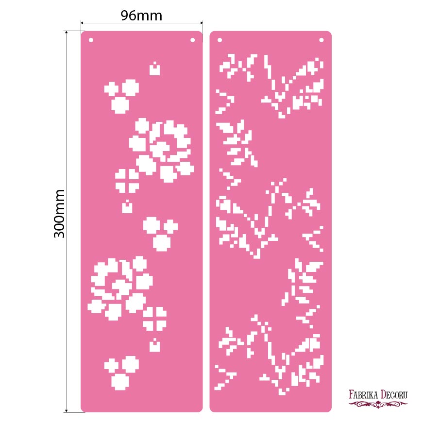 Multilayer stencil, multipurpose, (30*9.6cm), Border #150