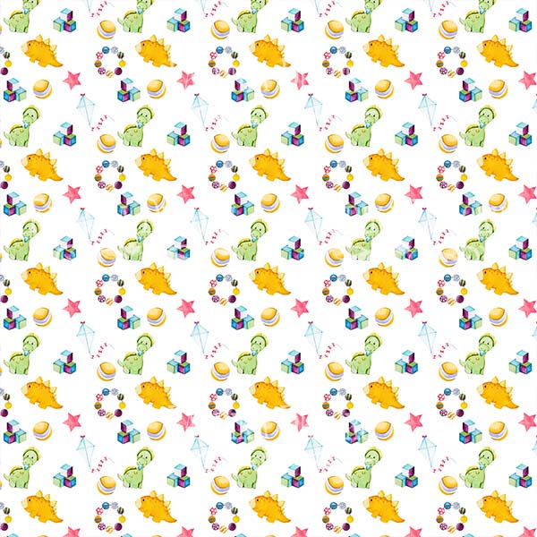 Набор бумаги для скрапбукинга Dino baby 20x20 см 10 листов - Фото 2