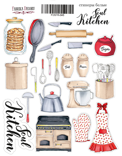 Kit of stickers #045, "Soul Kitchen-2"