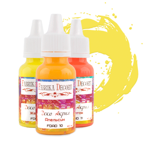 деко акрил краски фабрика декору