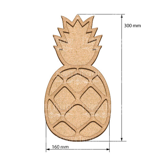 Kunstkarton Ananas 16х30 cm - foto 0  - Fabrika Decoru