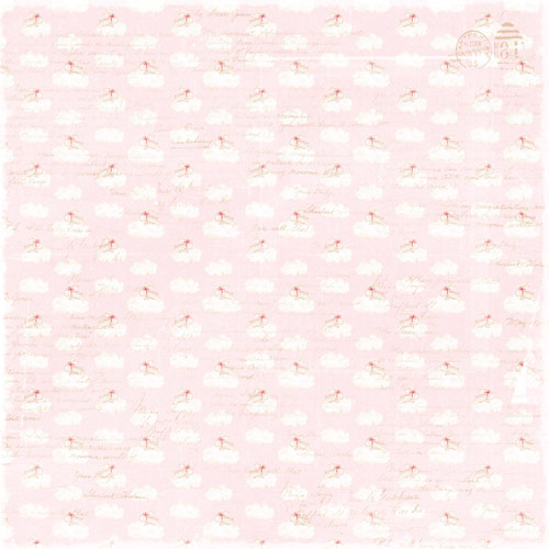 Double-sided scrapbooking paper set Dreamy baby girl 12"x12", 10 sheets - foto 1