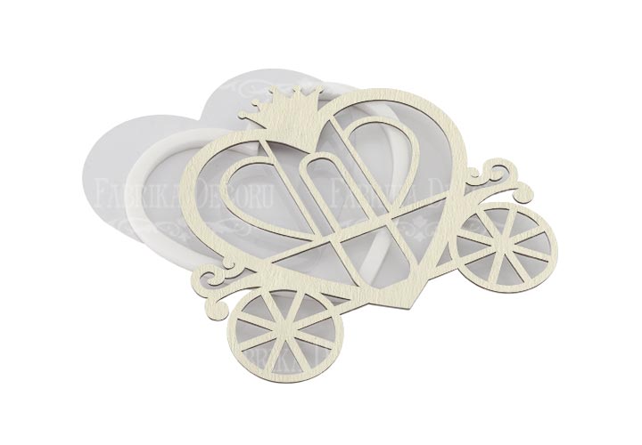 Shaker dimension set "Princess carriage" 12.8x12 cm 