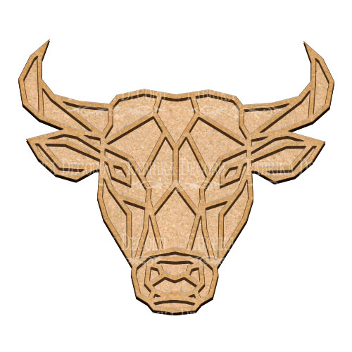 art-board-bull-head-26-30-cm