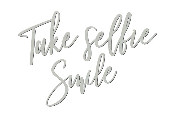 Chipboard "Take selfie smile" #440 - foto 0