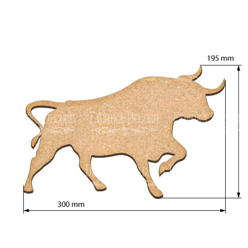  Art board Bull 19,5х30 cm - foto 0