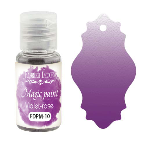 Sucha farba Magic paint Fioletowo-różowa, 15 ml - Fabrika Decoru