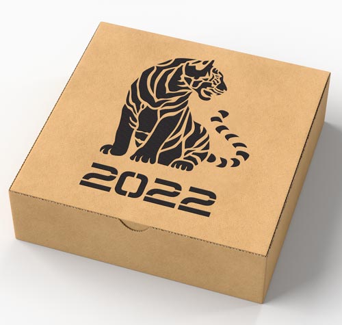 Stencil reusable, 15x20cm Year of the tiger, #419 - foto 0
