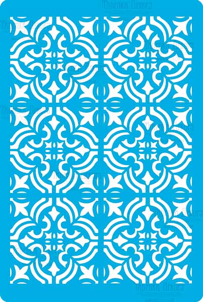 Bastelschablone 15x20cm "Empire style mini background" #318 - Fabrika Decoru