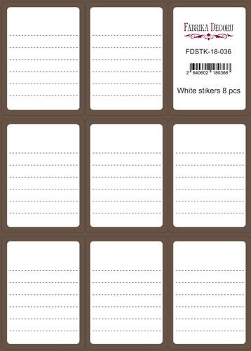 Set mit Aufklebern für Tagebücher und Planer #18-036 - Fabrika Decoru