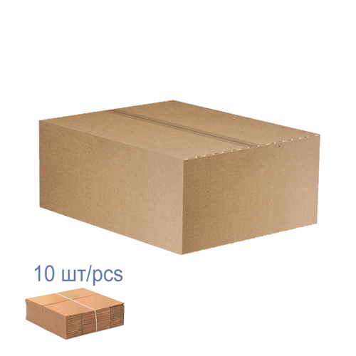 Verpackungsschachtel aus Karton, 10er Set, 3 Lagen, braun, 230 х 165 х 95 mm - Fabrika Decoru