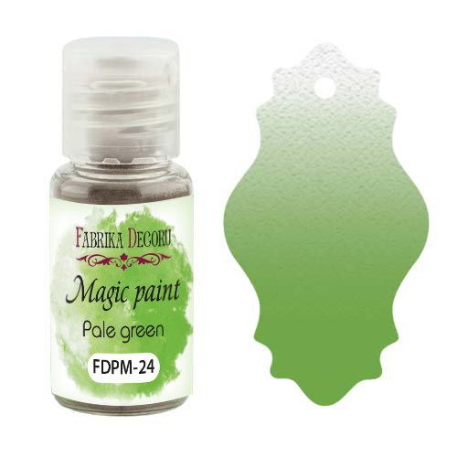 Sucha farba Magic paint Jasnozielona, 15 ml - Fabrika Decoru