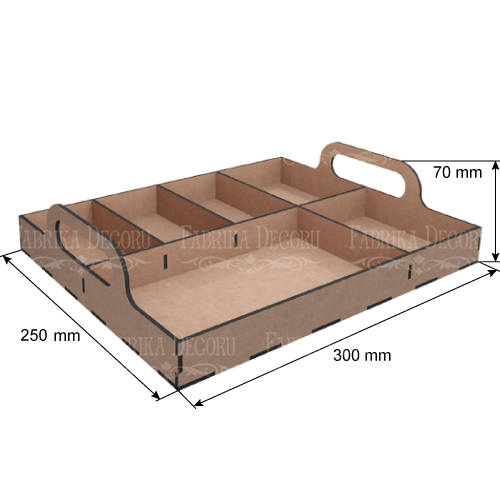 Mischbox 6 Tablettzellen, 30х25x7sm - foto 0  - Fabrika Decoru