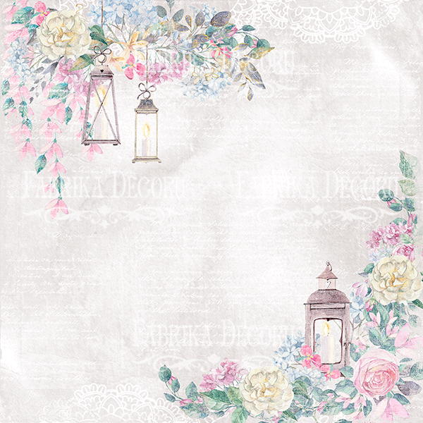 Doppelseitiges Scrapbooking-Papierset Shabby Love 20 cm x 20 cm, 10 Blätter - foto 2  - Fabrika Decoru