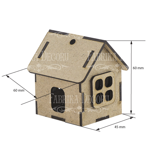 Rohling für Dekoration "Haus-2" #105 - foto 1  - Fabrika Decoru