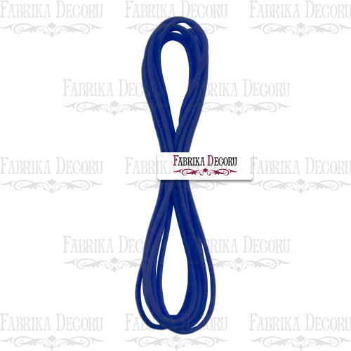 Elastic round cord, color Dark Blue