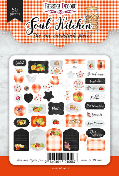 Set of die cuts Soul Kitchen, 50 pcs - foto 0