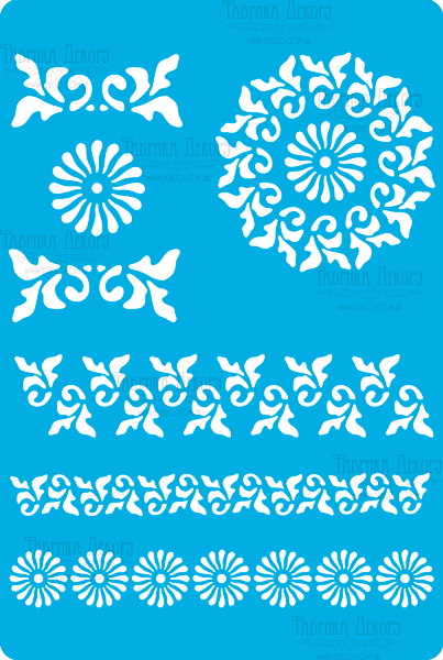 Stencil for crafts 15x20cm "Arabesque" #273