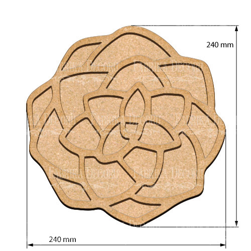  Art board Pine cone 24х24 cm - foto 0