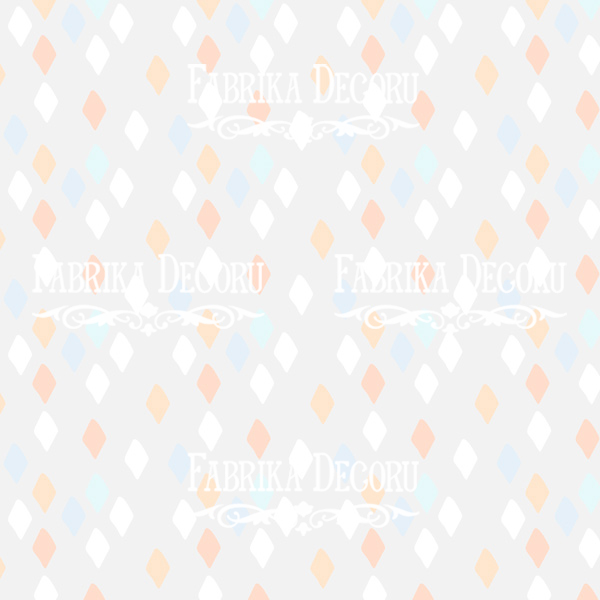 Blatt doppelseitiges Papier für Scrapbooking Baby&Mama #29-04 12"x12" - Fabrika Decoru