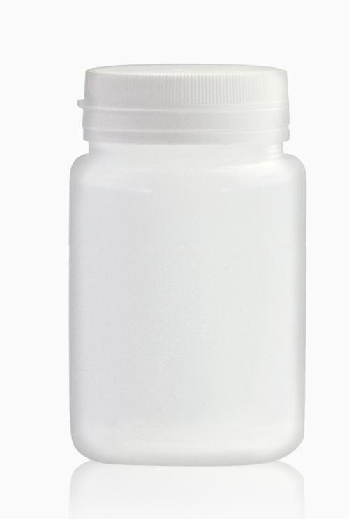 Tiegel 80 ml, Kunststoff weiß, mit weißem Deckel - Fabrika Decoru