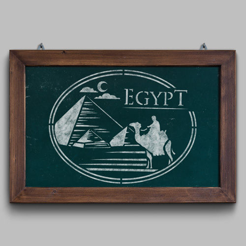 Schablone für Dekoration XL-Größe (30*30cm), Ägypten #038 - foto 0  - Fabrika Decoru