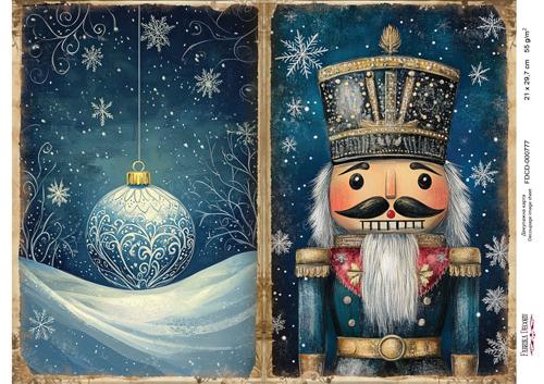 декупажная карта «рождественская сказка» #000777, 21см x 29,7см фабрика декору