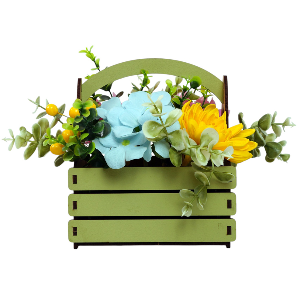 Seifenblumen-Bouquet „Frühlingskorb“, 250 x 250 x 260 mm - foto 2  - Fabrika Decoru