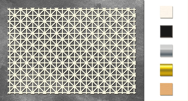 Chipboard embellishments set, "Background grille" #086