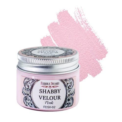 Shabby Veloursfarbe Pink - Fabrika Decoru
